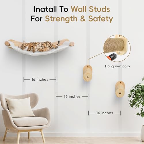 Cat Wall Hammock with 2 Steps X28099