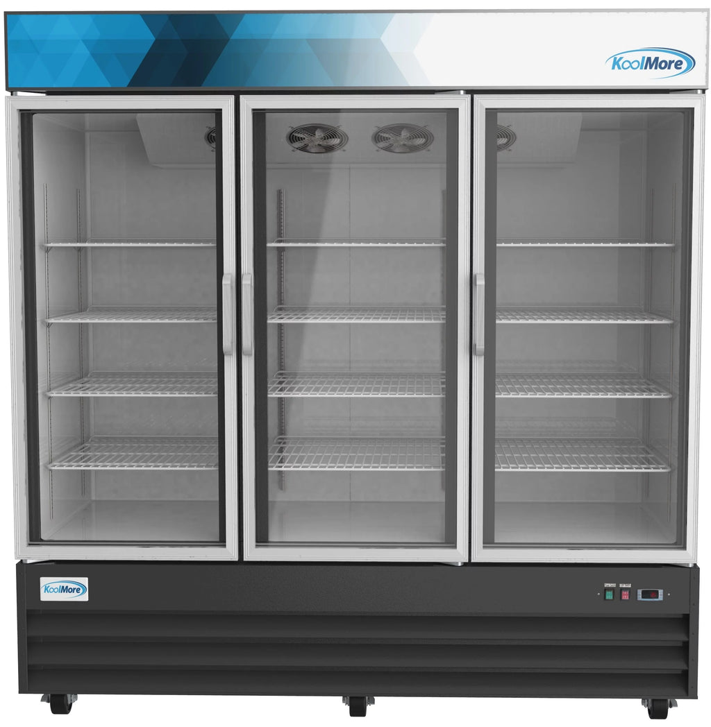 78 in. Three Glass-Door Merchandiser Refrigerator 53 Cu ft. X856579