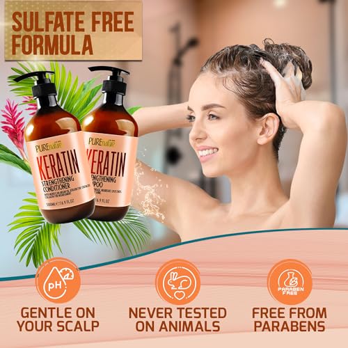 Sulfate Free Argan Oil Shampoo and Conditioner Set C256