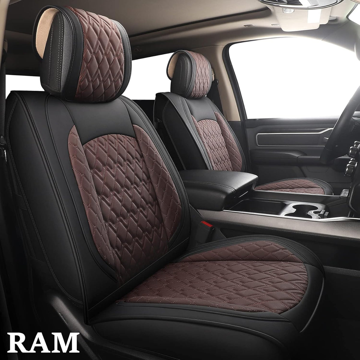 Waterproof Synthetic Leather Car Seat Covers Full Set X886