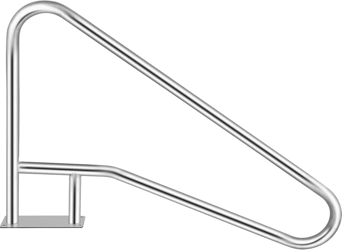 55x32 Stainless Steel Pool Handrail with Grip Cover C93014