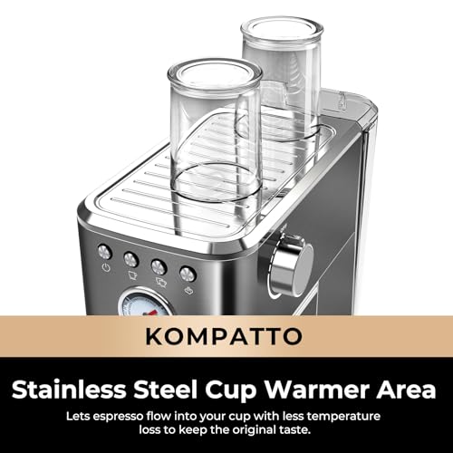 Slim 20 Bar Semi Automatic Espresso Machine with Milk Frother V254