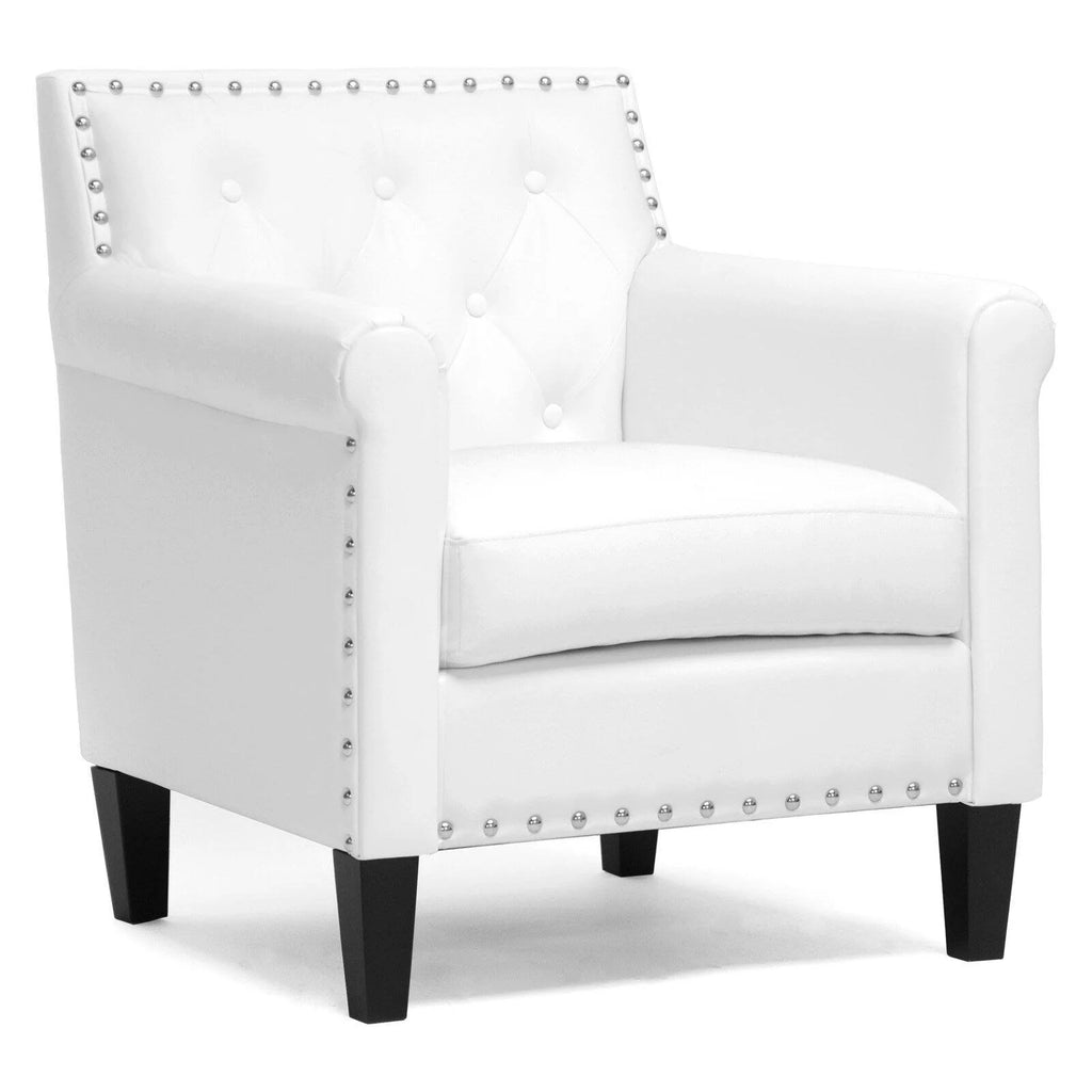 White Modern Arm Chair J578