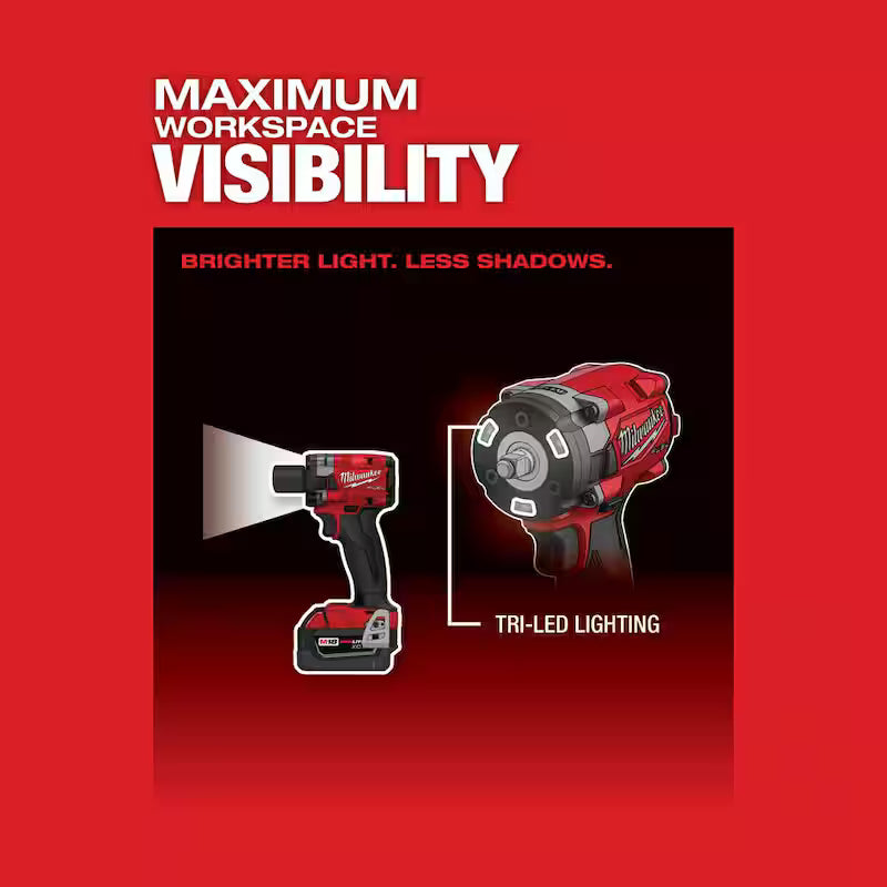 18V Lithium-Ion Brushless Cordless Compact Impact Wrench L999