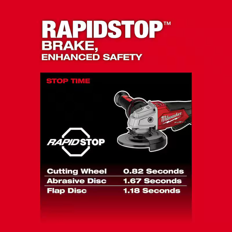 18V Lithium-Ion Brushless Cordless 4-1/2 in./5 in. Grinder and Starter Kit with 5.0 Ah Battery and Charger I71830