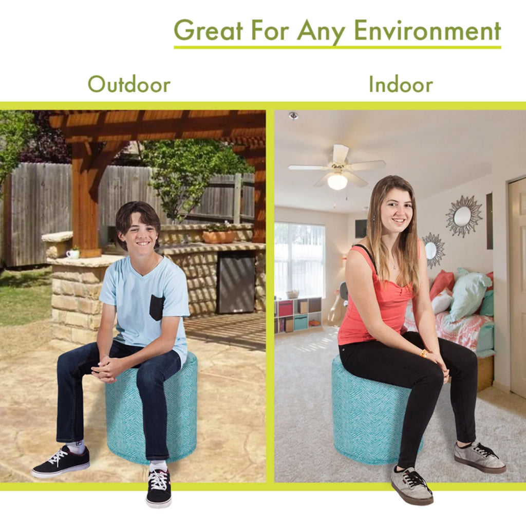 Indoor Outdoor Fabric Pouf V7516