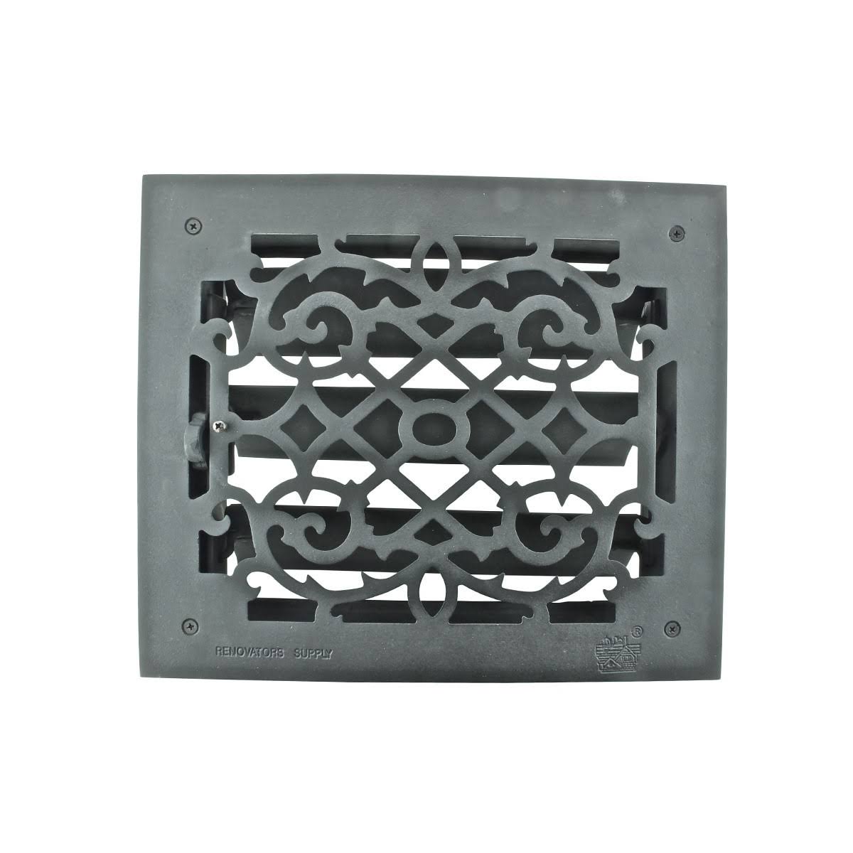 Cast 10 x 12 Duct Floor Heat Register Louver Vent E990166