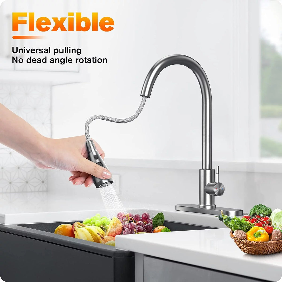 Kitchen Faucet with Pull Down Sprayer Single Handle I17860