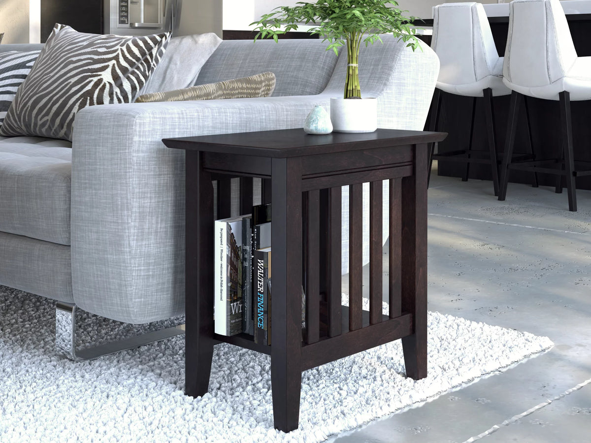 Chair Side Table in Espresso U874
