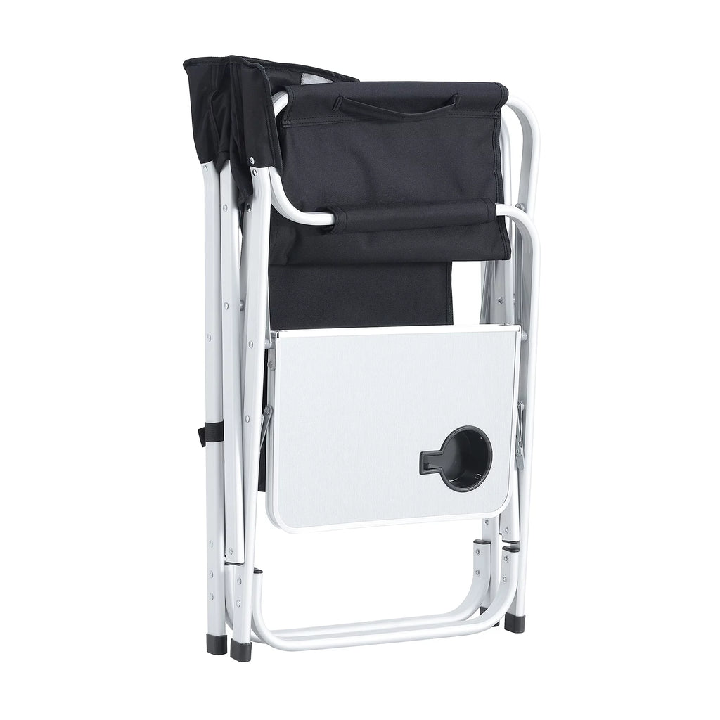 2-piece Padded Folding Oversized Chair with Side Table and Storage Pockets I326686