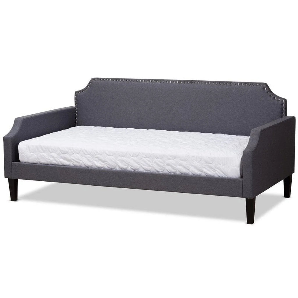 Grey Fabric Tufted Twin Daybed L780