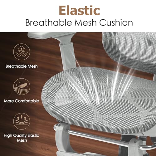 Ergonomic Mesh Office Chair with Footrest F51808