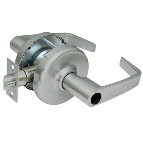 Heavy Duty Classroom Cylindrical Locksets with Newport Lever in Satin Nickel N49126