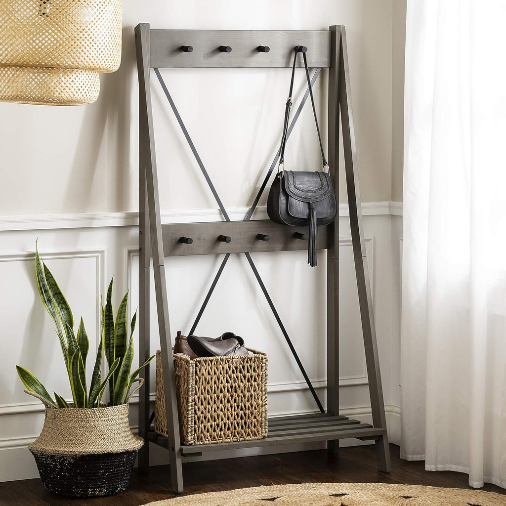 Brown 4 Shelves Wood Bookcase J75788