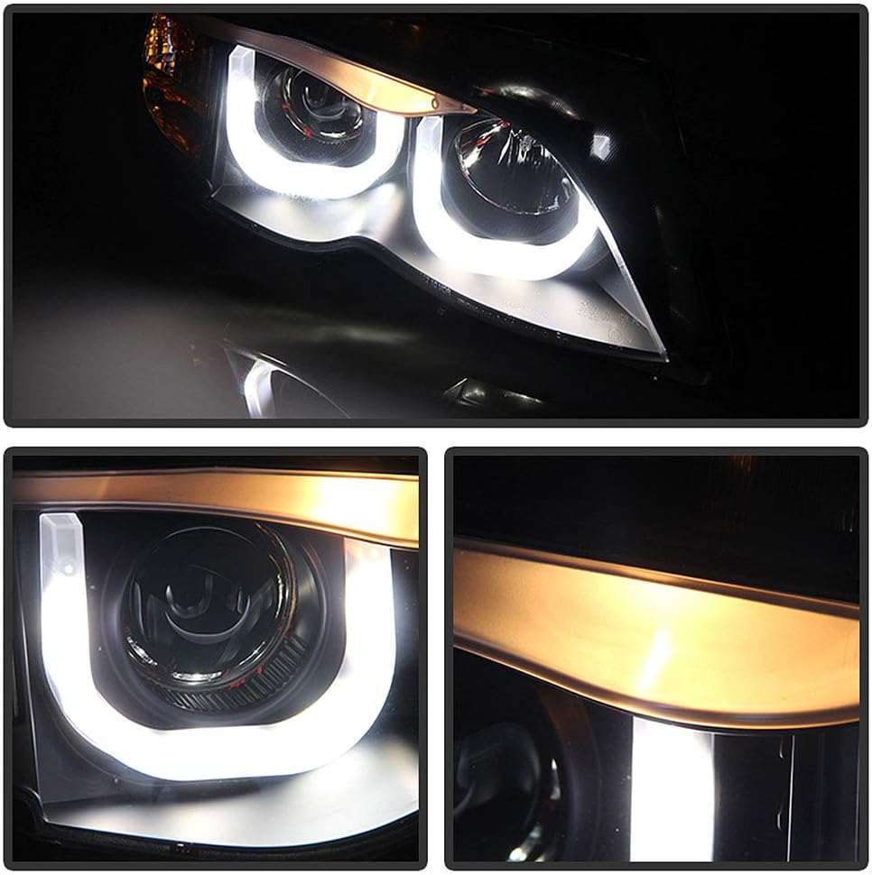 Black Projector Headlights Assembly W181