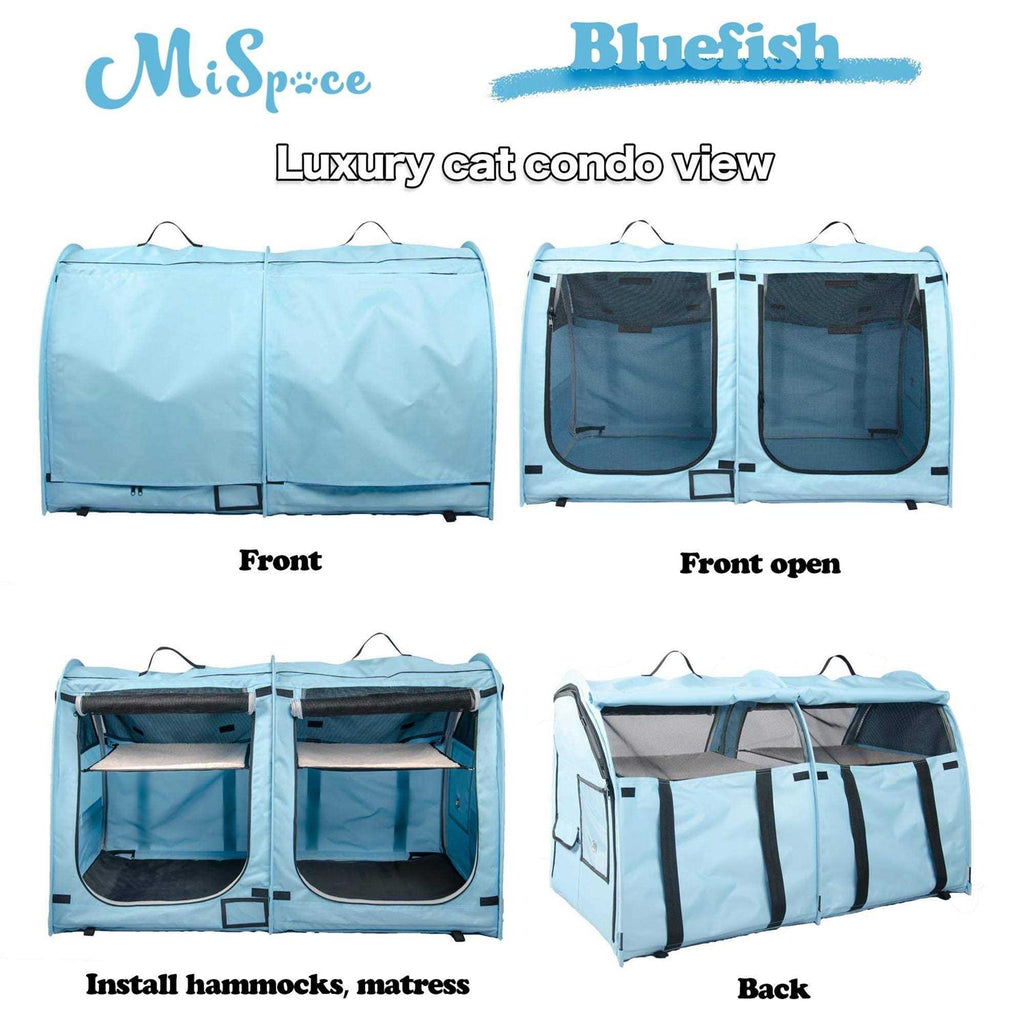 Portable Twin Compartment Cat Cage T755