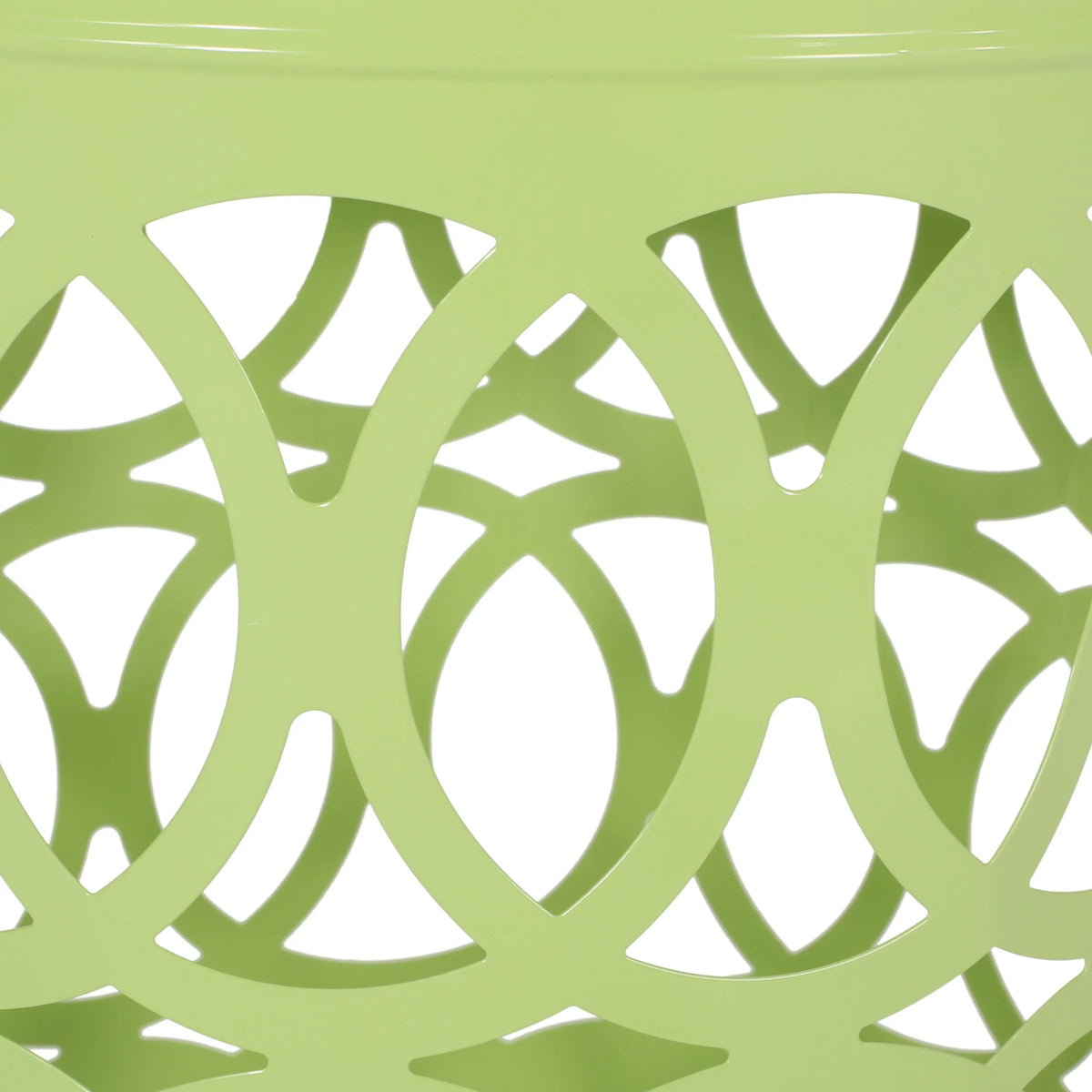 Green Metal Outdoor Side Tables, Set of 2 E913