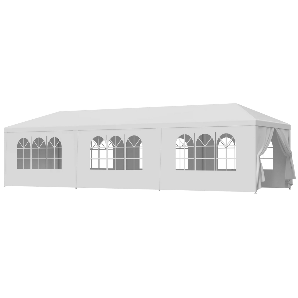 White Waterproof Canopy Tent Set 10 x 30' V974