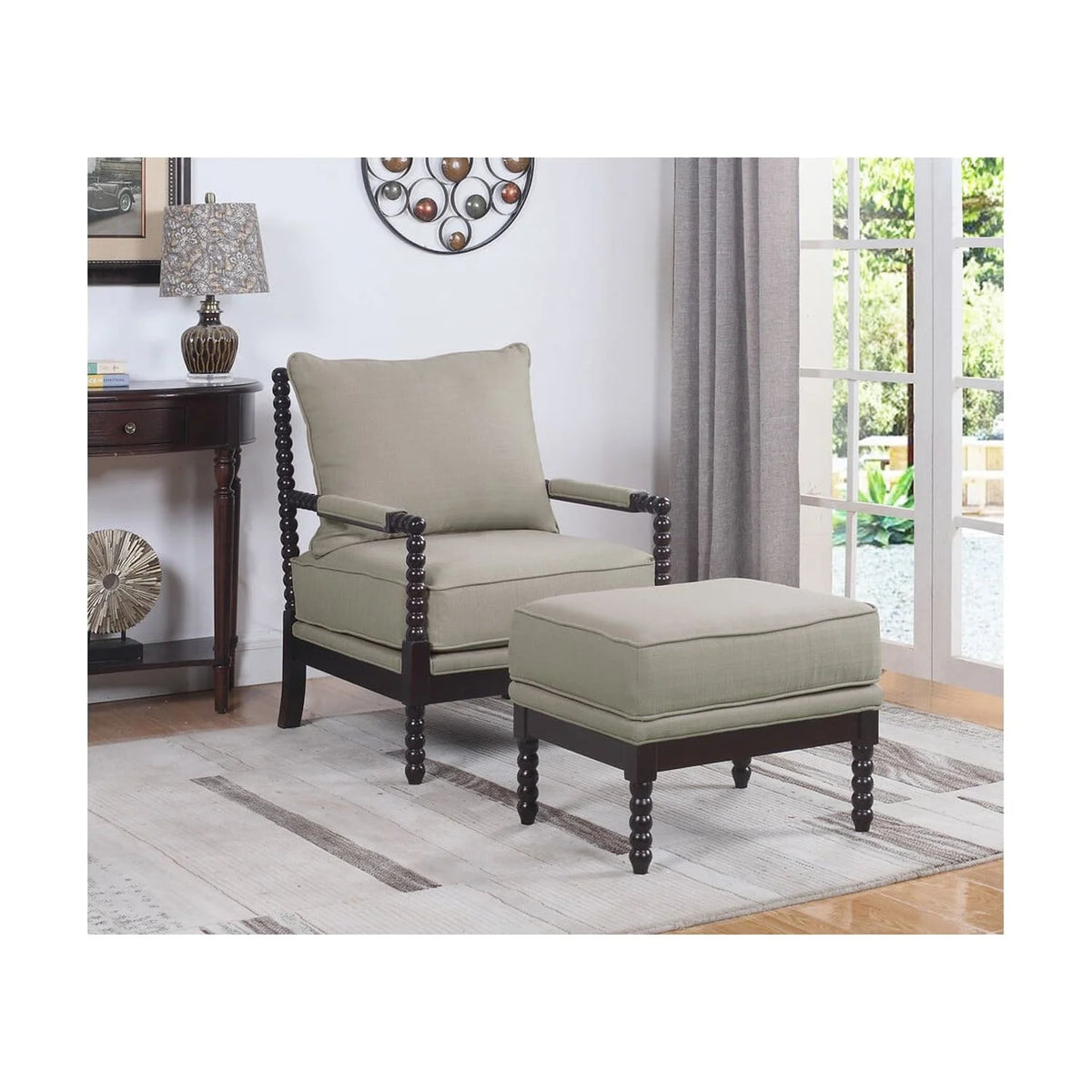 Beige Lounge Chair U10432