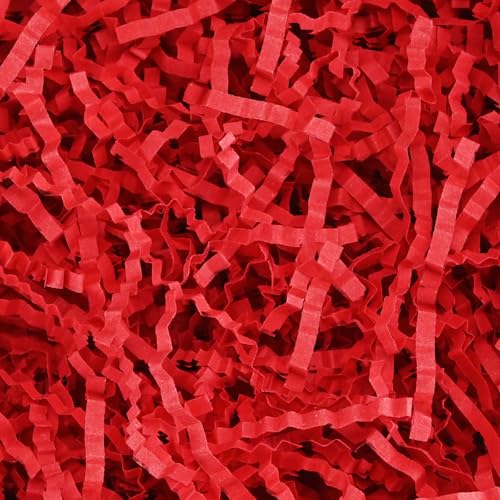 10.5oz Crinkle Cut Paper Shred Filler Red & Green F4416