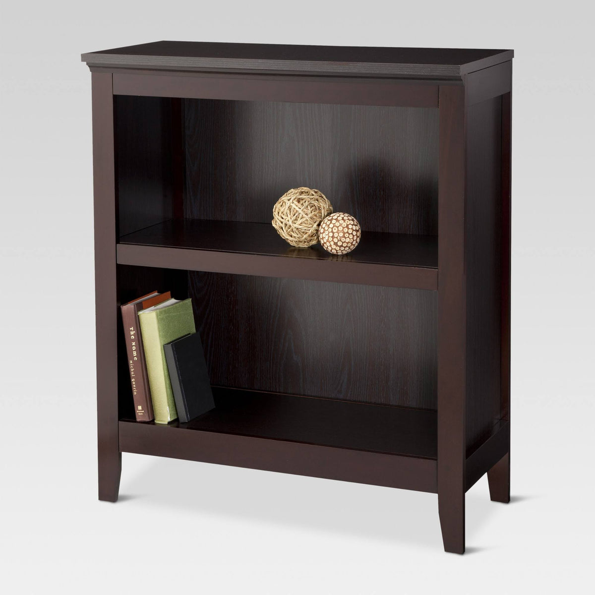 Espresso 2 Shelf Bookcase E83379