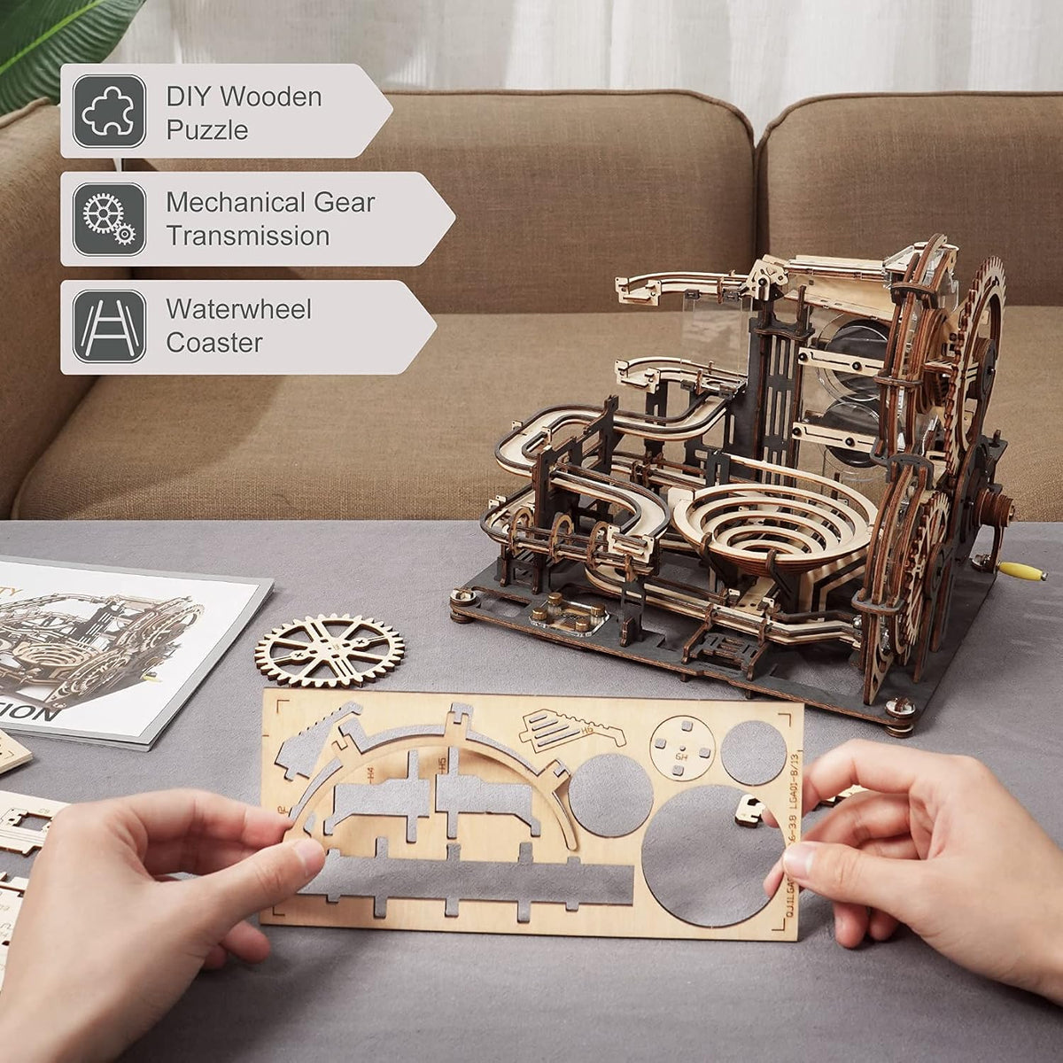 3D Wooden Puzzle Mechanical Building Kit O377294