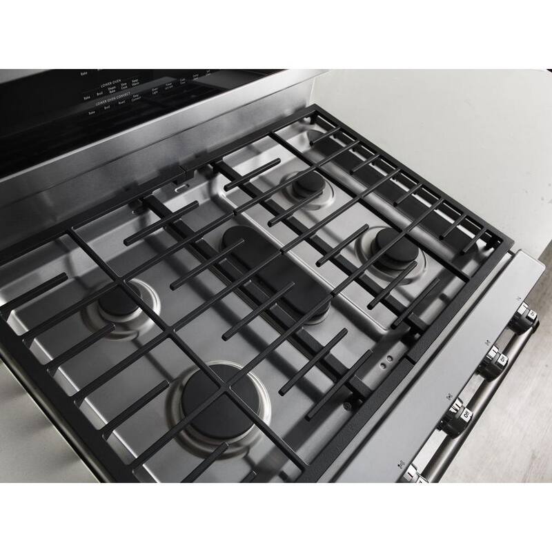 6.7 cu. ft. Double Oven Dual Fuel Gas Range with Convection Oven Stainless Steel P3160