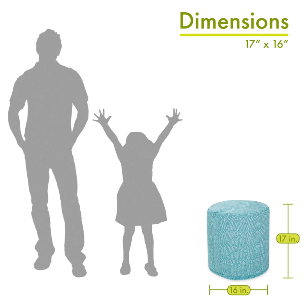 Indoor Outdoor Fabric Pouf V7516