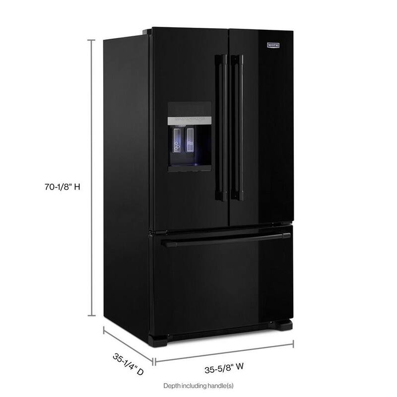 25 cu. ft. Black French Door Refrigerator L22332