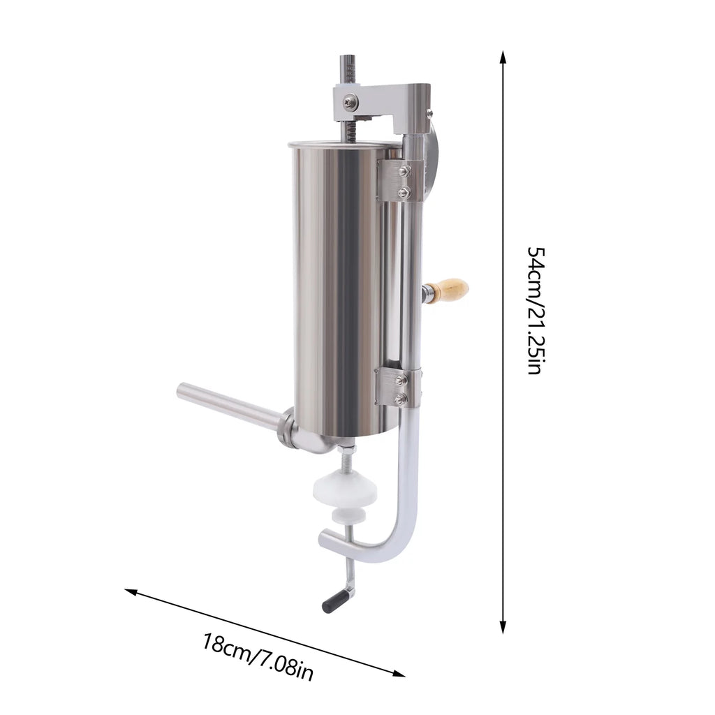 6LBS/3L Stainless Steel Vertical Sausage Stuffer A957725