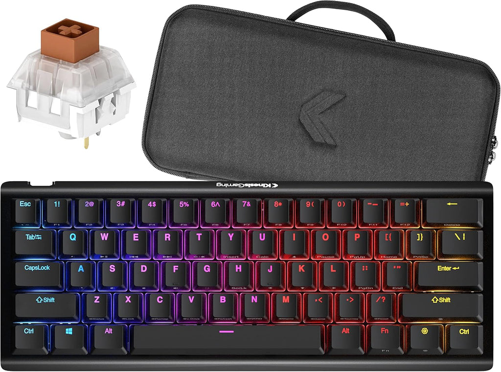 60% Layout Hotswap Mechanical Keyboard with Aluminum Body P15016