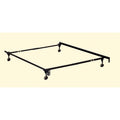 Adjustable Metal Twin/Full Bed Frame in Black L64163