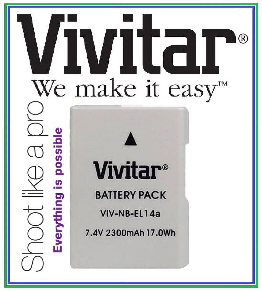 2-Pcs EN-EL14a Battery S634