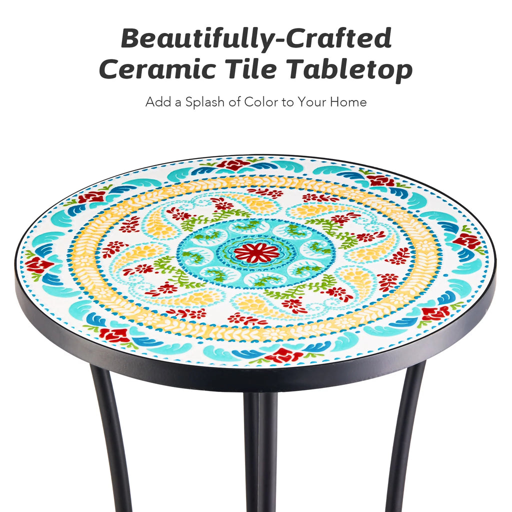 Side Table with Ceramic Tabletop F1502