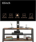 Angle and Height Adjustable Swivel TV Stand with Shelves K78920