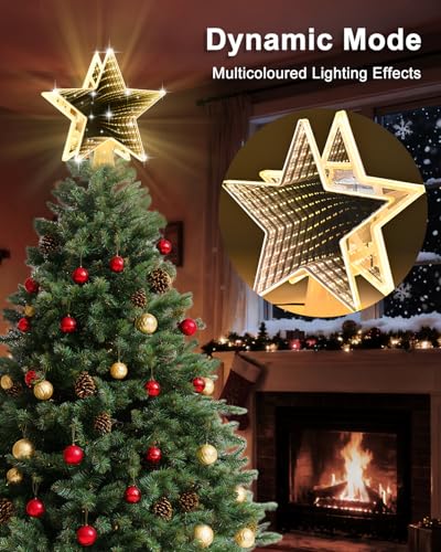 Christmas Tree Topper Lighted with 6 Projection Modes C804549