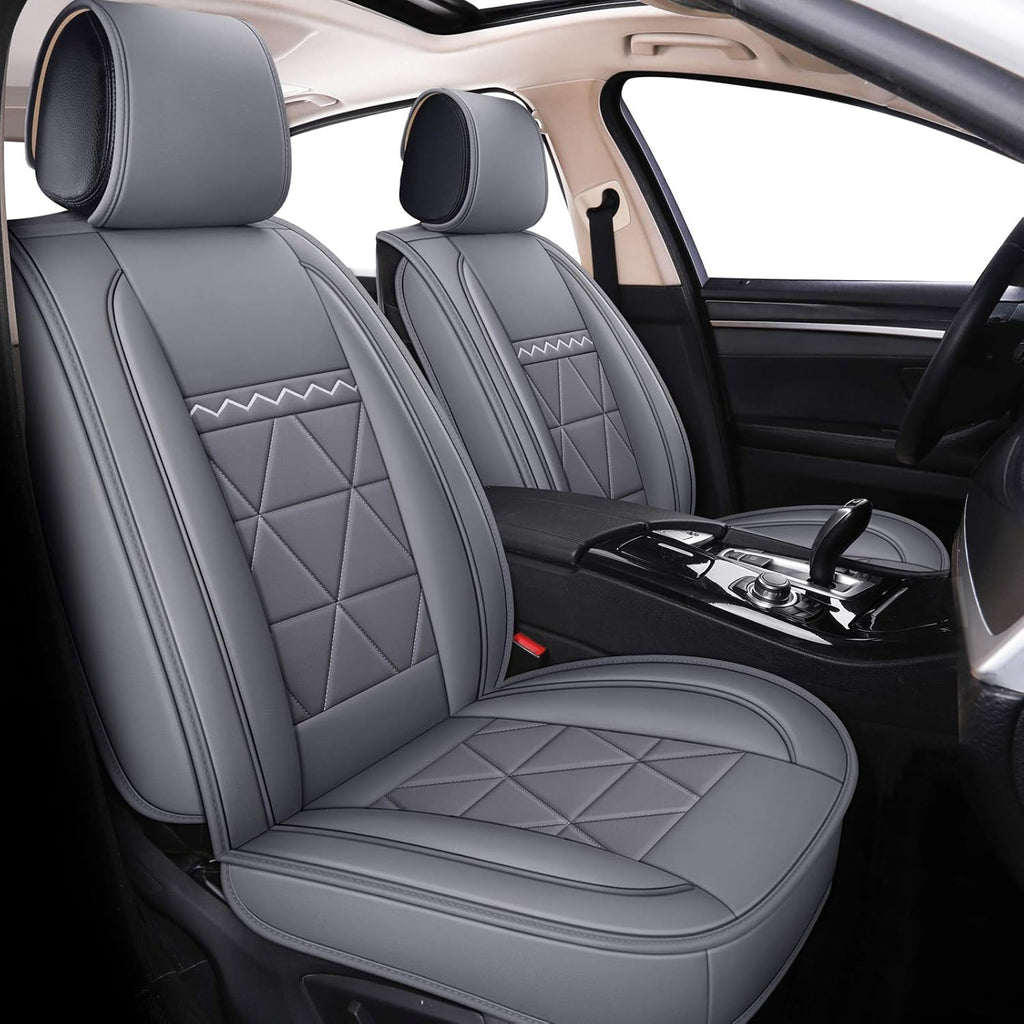 2 Captain Seat Covers Waterproof Faux Leather U8312