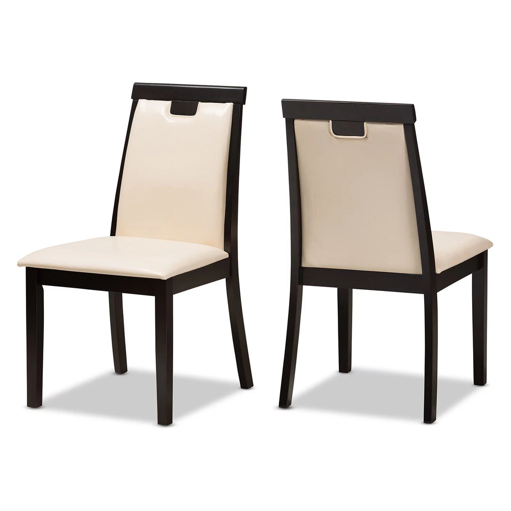 Faux Leather Dining Side Chair Set of 2 H56411