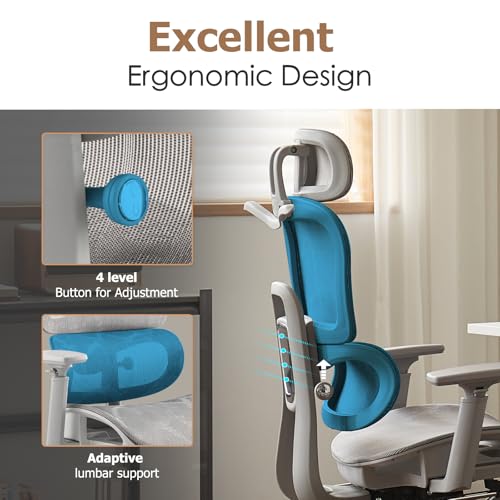 Ergonomic Mesh Office Chair with Footrest F51808