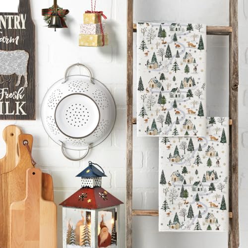 Christmas Kitchen Dish Towels 18x26 Inch Set of 2 T3484