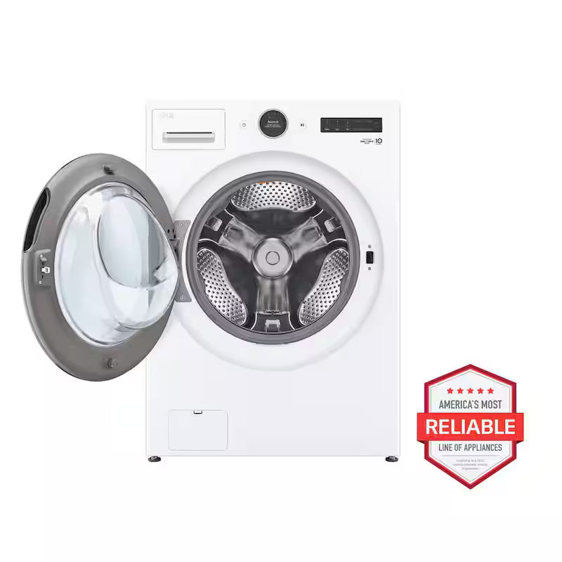 4.5 cu. ft. White Smart Front Load Washer with Steam I26912