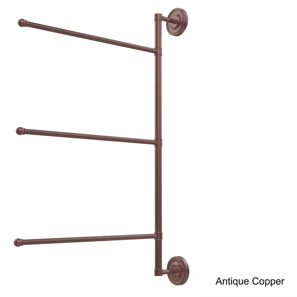 28-in Vertical 3 Swing Arm Towel Bar Polished Nickel J3741
