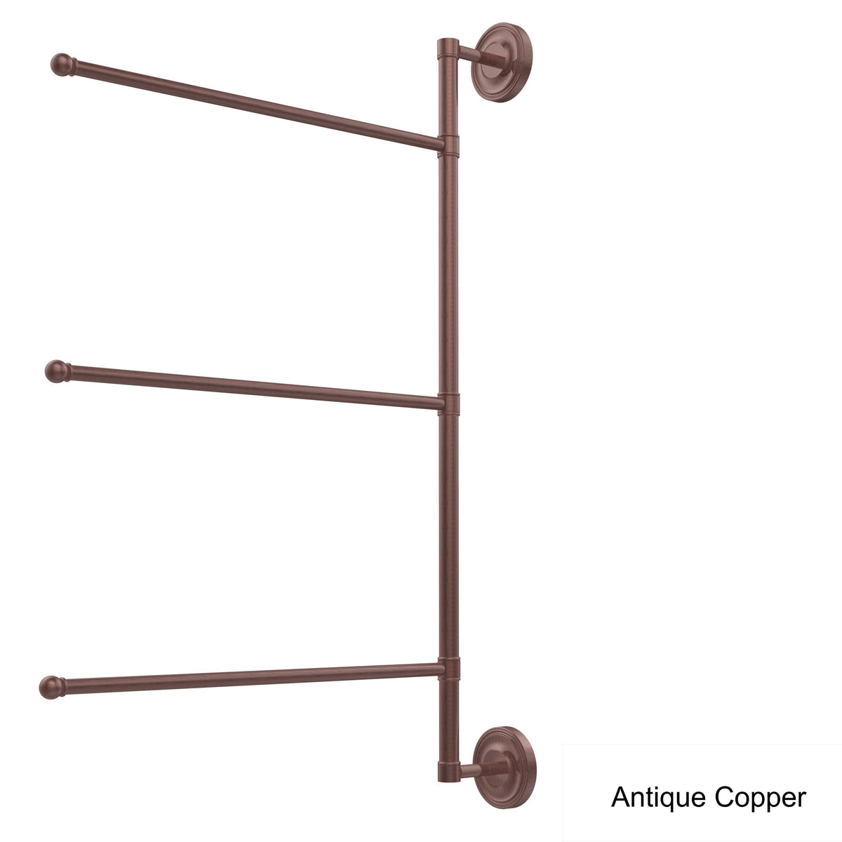28-in Vertical 3 Swing Arm Towel Bar Polished Nickel J3741