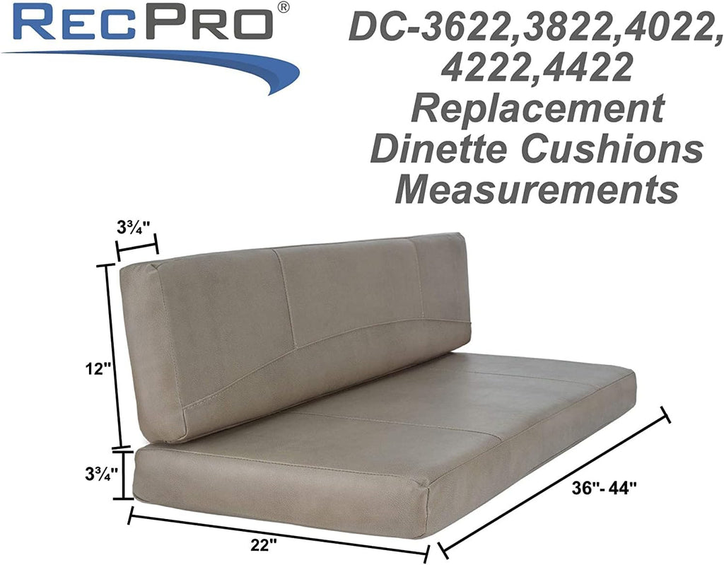 Memory Foam RV Dinette Booth Cushions U616