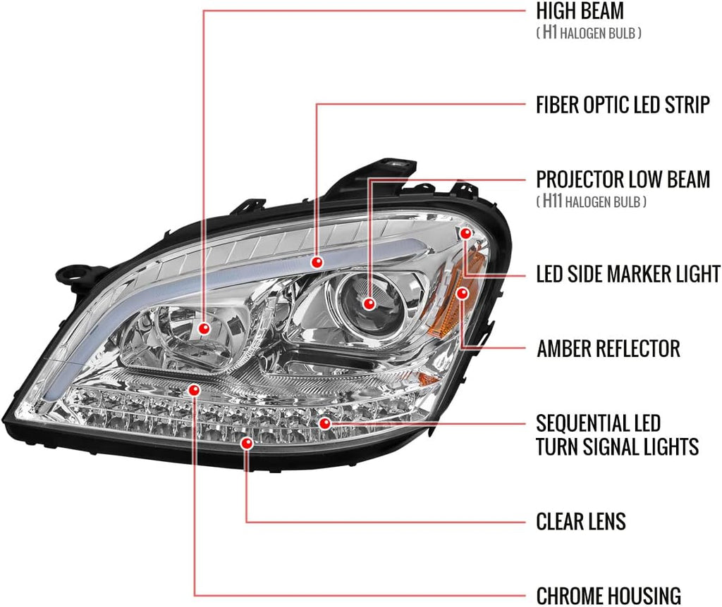 LED Sequential Projector Headlights Turn Signal G385