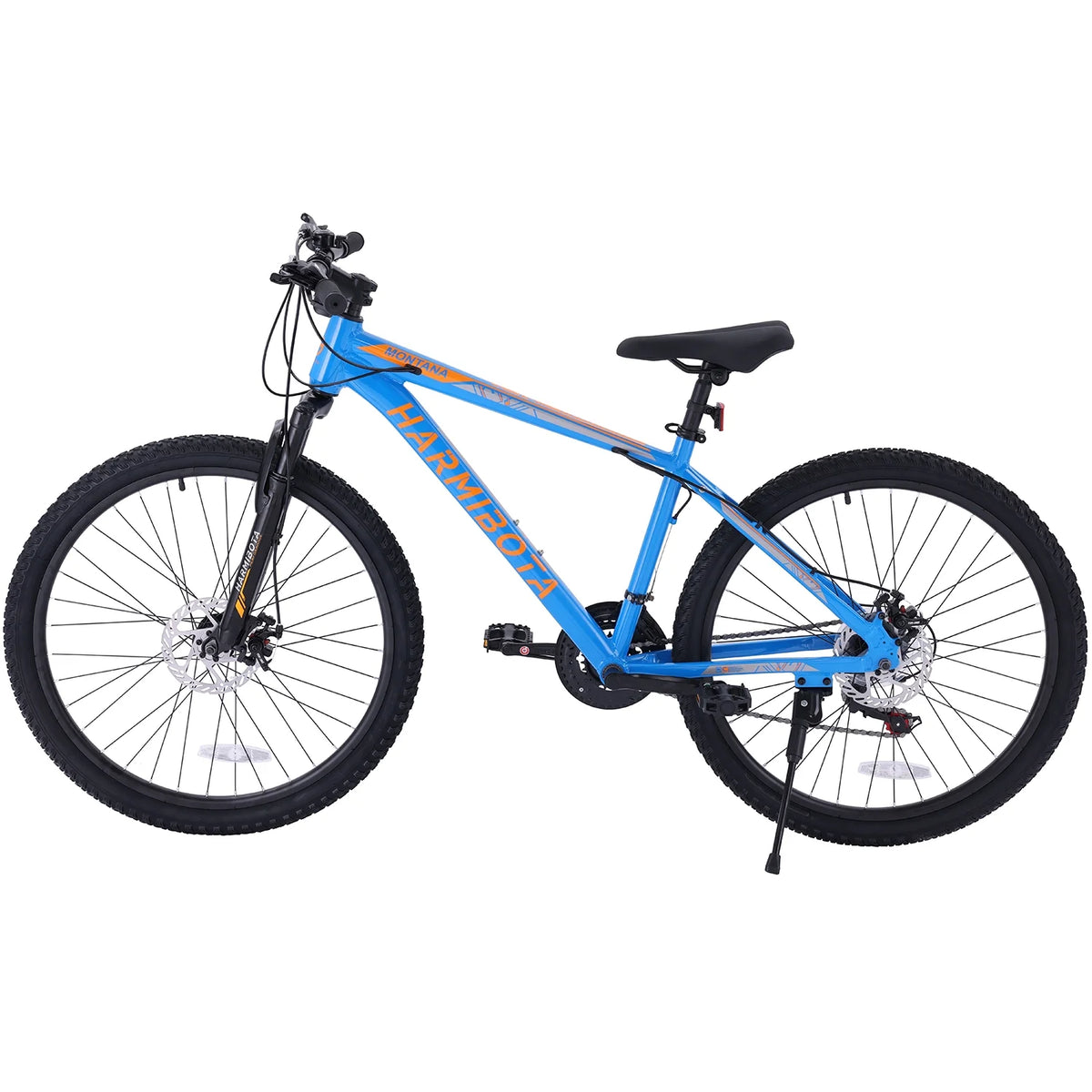 26 Aluminum Mountain Bike with Disc Brakes & Suspension, Black R7061