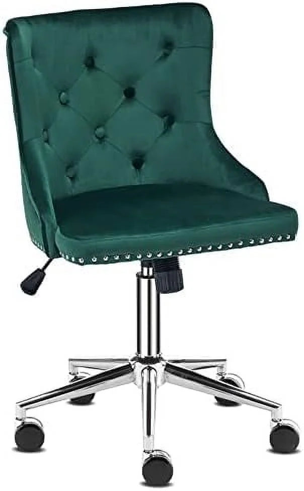 Microfiber Rustic Swivel Desk Chair with Wheels B128159