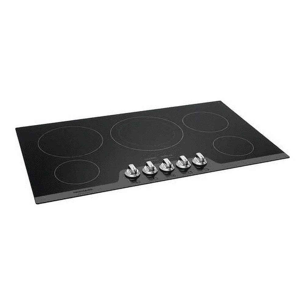 36 Electric Cooktop with 5 Elements Ceramic Glass Stainless Steel M569