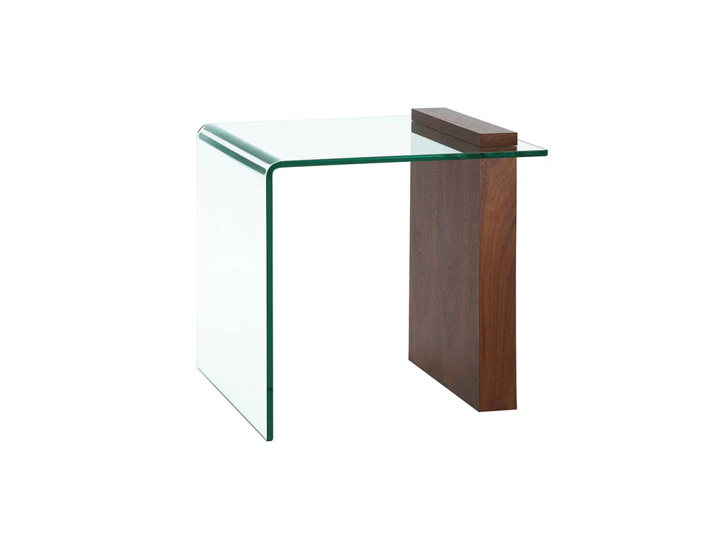 Brown Engineered Wood End Table D582