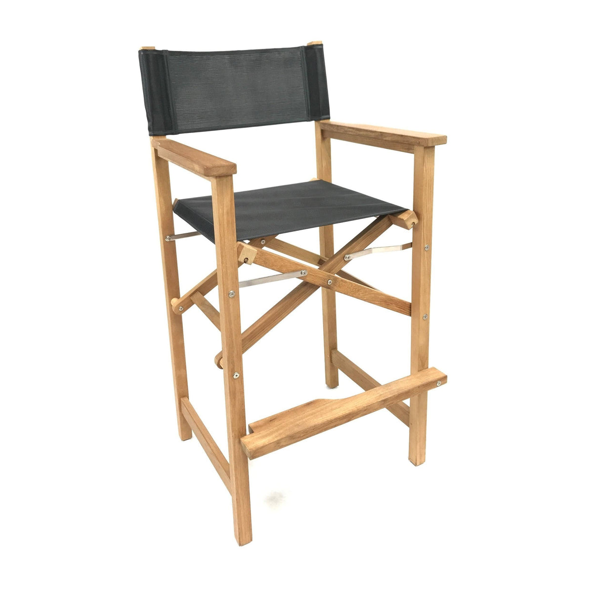 Collapsible Teak Outdoor Bar Stool with Arms K7478